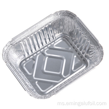 No.2 Aluminium Foil Container dengan penutup